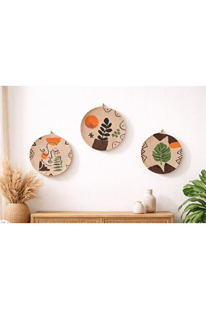 Dugka Atölye Bohem Duvar Tabağı 3'lü Set