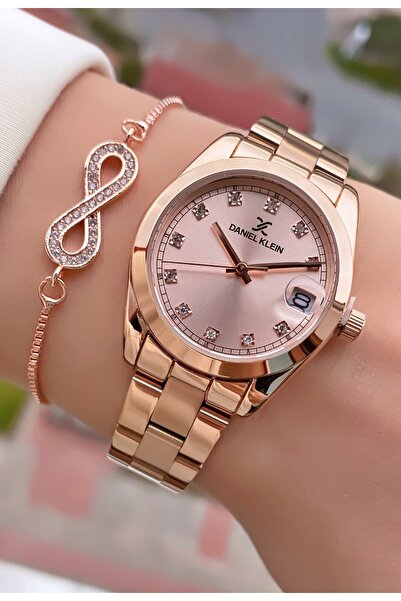 Daniel Klein Rose Gold Renk Su Geçirmez 2 Yıl Garantili Kadın Kol Saati - Bil...