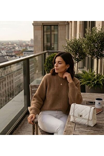 URUMDAY Women's Round Neck Sweater