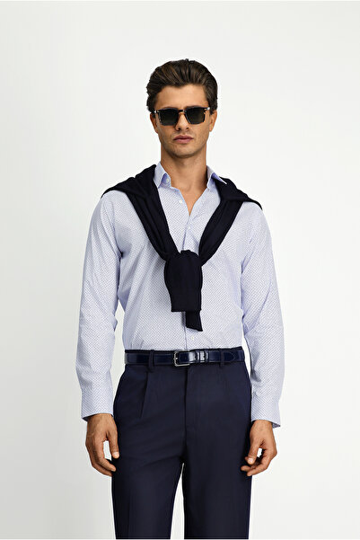 Kiğılı Cămașă din bumbac imprimată cu mânecă lungă, slim fit