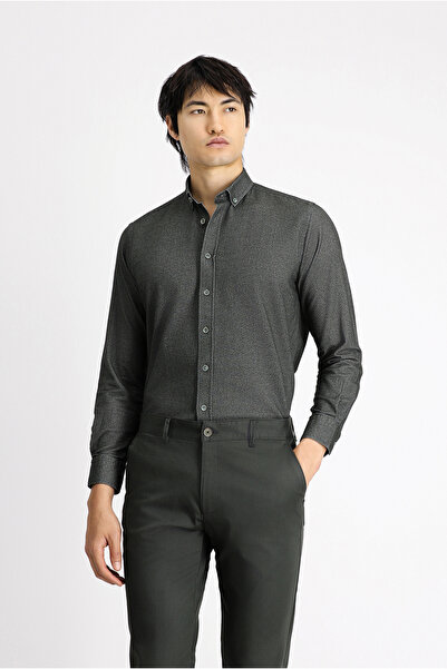 Kiğılı Long Sleeve Regular Fit Patterned Sports Lumberjack Cotton Button Coll...