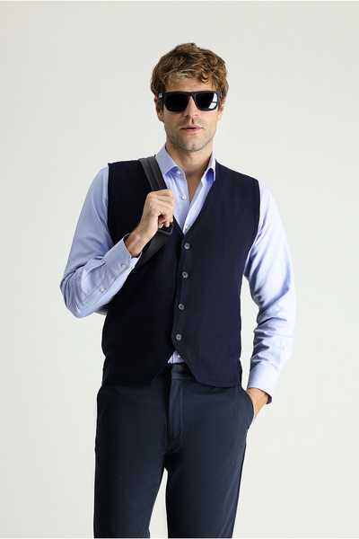 Kiğılı Βαμβακερό πλεκτό γιλέκο