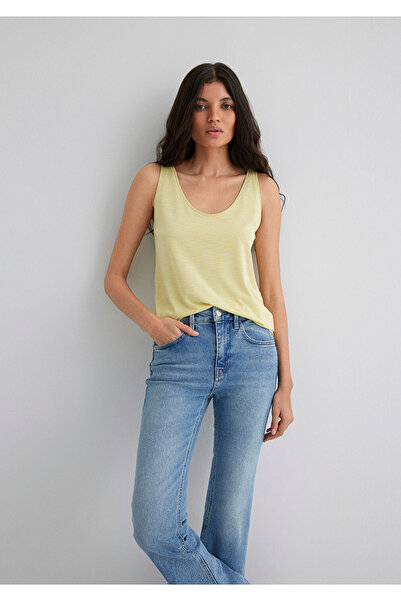 Mavi Жовтий топ преміум-класу, вузький крій, 1613216-71309