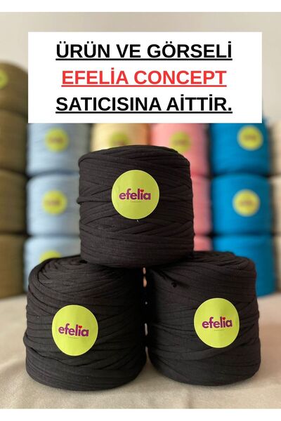 Leila shop SİYAH PENYE İP ÇANTA ÖRGÜ İP - (600-650GR) 1 ADET