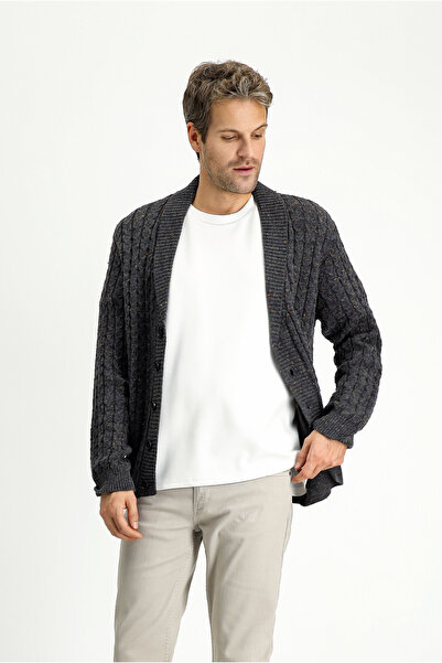 Kiğılı Patterned Wool Knitwear Cardigan