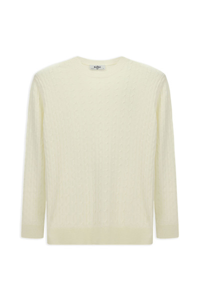 Kiğılı Pulover din lână cu model cu decolteu obișnuit