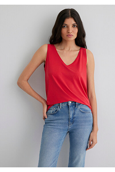 Mavi Soft-Premium Rot (TENCEL) ™ ) Modal-Mischgewebe-Tanktop Slim Fit / Eng a...