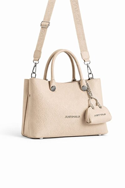 Just Polo حقيبة كتف وحقيبة كروس نسائية متعددة الأقسام من جوستبولو، سلسلة فاخرة