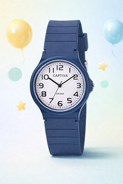 captiva 30 mt Suya Dayanıklı Analog Silikon Kordonlu Çoçuk Kol Saati CP.YN.25.21