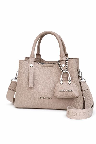ÇANTAM GELSİN Just Polo Original Women's Soft Leather 3-Compartment Handbag a...