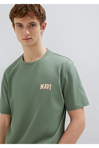 Mavi Emblémával nyomtatott zöld póló Normal Fit / Normal Fit0611714-71483