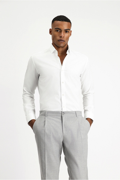 Kiğılı Cămașă cu mânecă lungă slim fit Slim croială Fără călcare cu model Cla...