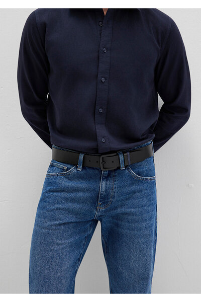 Mavi Black Leather Belt 090499-15903