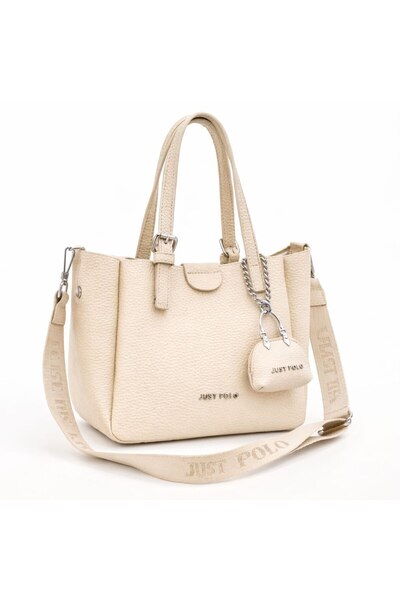 Just Polo Justpolo Women's Soft Leather 3 Compartment Hand and Shoulder Bag