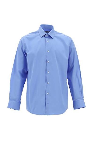 Kiğılı قميص قطني كلاسيكي طويل الأكمام من نانو كير مقاوم للماء ومضاد للبقع يدو...