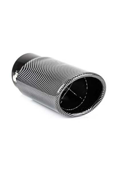 AMIO Ornamente tobă de eșapament din oțel inoxidabil, aspect carbon 37-54 mm,...