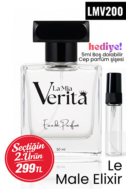 la mia verita Le Male Elixir Erkek parfümü Oryantal Fuje Bal, Vanilya LMV200 ...