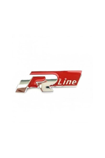 Xenon Bright Emblemă autoadezivă R-LINE roșie