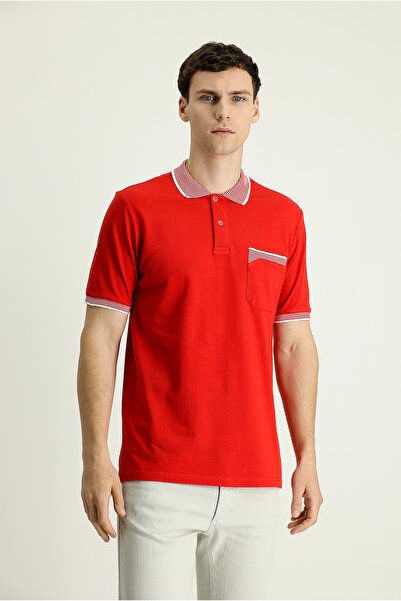 Kiğılı Tricou polo din bumbac cu imprimeu - Potrivire obișnuită