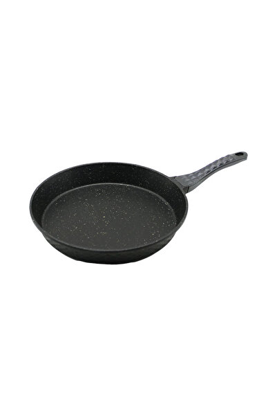 Marsilyan 32cm Cast Iron Pan with Relief Pyramid De Patterned Akali̇t Handle=...