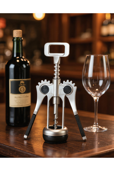StoreYVZ Paslanmaz Çelik Tirbuşon Açacak Şarap Açacağı