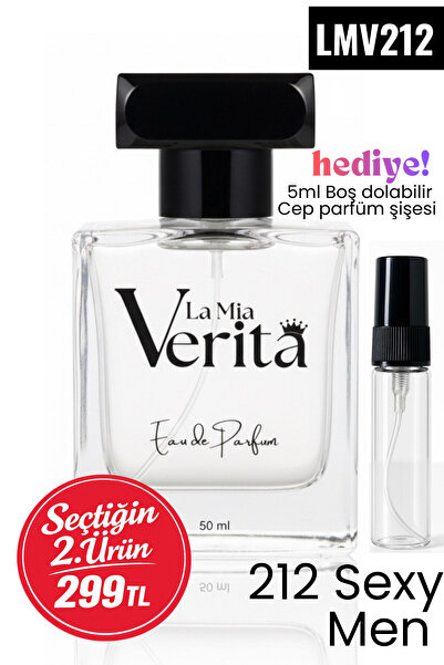la mia verita 212 Men Erkek parfümü Oryantal LMV212 Fuje Vanilya SAXON 212 MA...