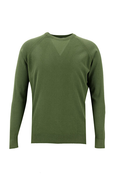 Kiğılı Pulover din bumbac cu decolteu obișnuit