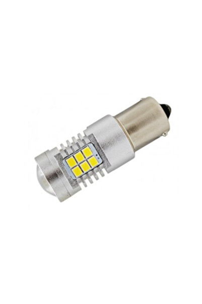 Xenon Bright LED auto alb BA15S cu 21 SMD 2835 12V Canbus 4KH-1156(180)-W
