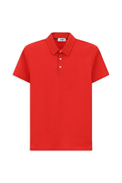 Kiğılı Tricou cu gât polo din bumbac cu croială normală