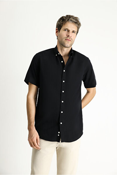 Kiğılı Short Sleeve Regular Fit Sports Cotton Shirt