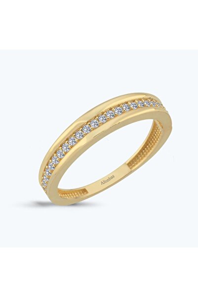 Altınbaş Altın Sıra Taşlı Yüzük