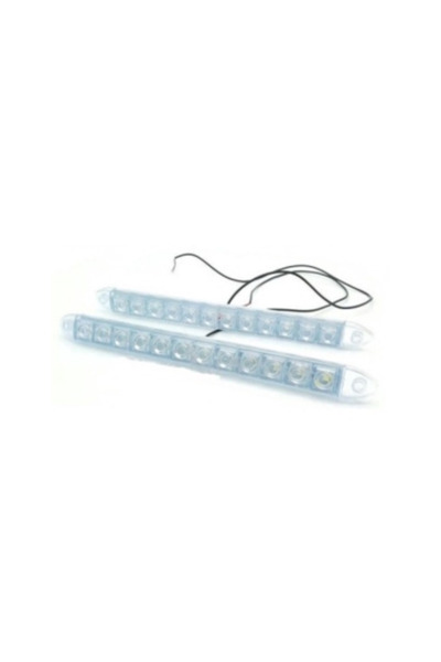 Xenon Bright Lumini de zi DRL flexibile cu 12 LED-uri * 0,5W