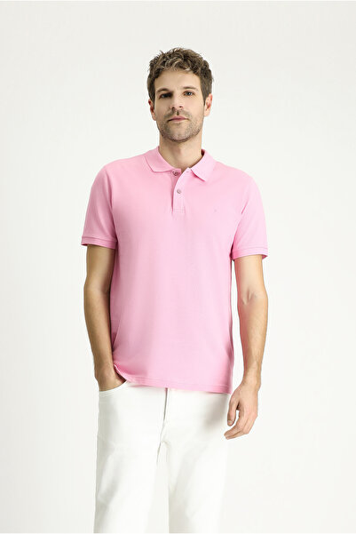 Kiğılı Tricou polo din bumbac slim fit brodat