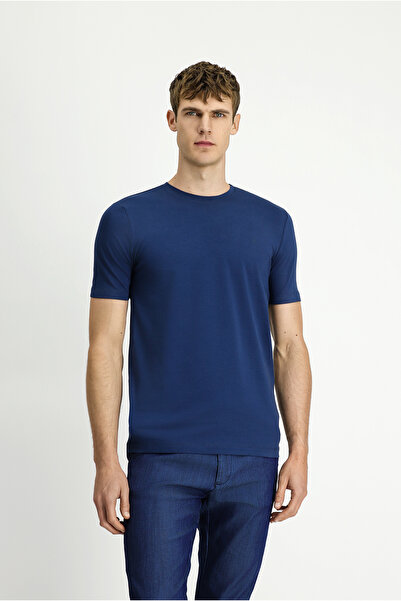 Kiğılı Tricou din bumbac, slim, cu decolteu, slim fit