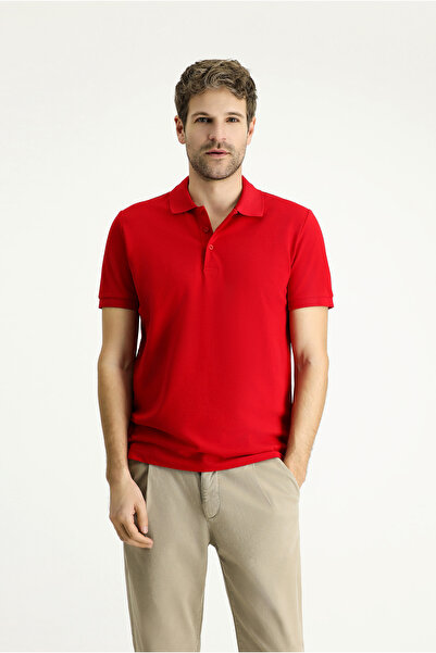 Kiğılı Tricou polo din bumbac slim fit brodat