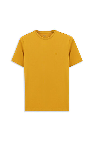 Kiğılı Crew Neck Slim Fit Slim Fit Single Jersey Cotton T-Shirt
