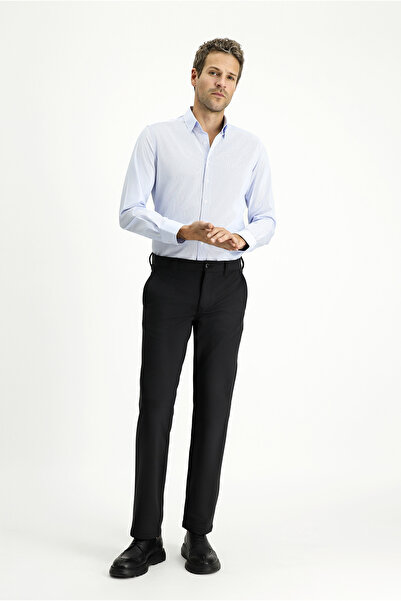 Kiğılı Cămașă clasică din bumbac cu dungi, cu mânecă lungă, slim fit