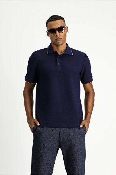 Kiğılı Tricou Dobby cu gât polo