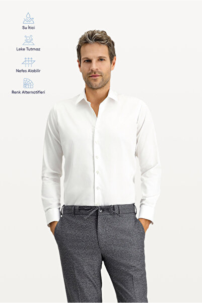 Kiğılı Cămașă din bumbac cu mânecă lungă, croială subțire, slim fit, clasică,...