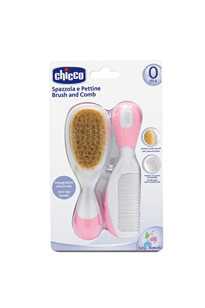 Chicco FIRÇA VE TARAK SETİ 0 AY+ PEMBE