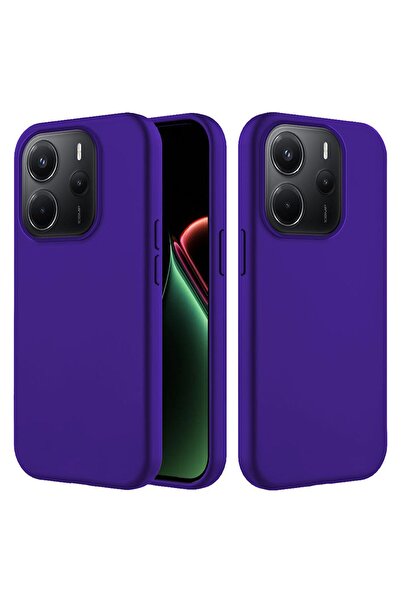 Zebana Redmi Note 14 Compatible Case K Velvet Erasable Launch Case Navy Blue