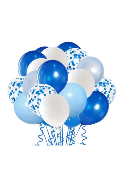 Other Blue balloon set, 50pcs 12inch party balloons for birthday, wedding, an...