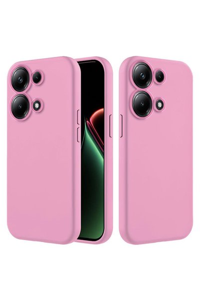 Zebana Xiaomi Redmi Note 13 Pro 4g Compatible Velvet Erasable Launch Case Pink