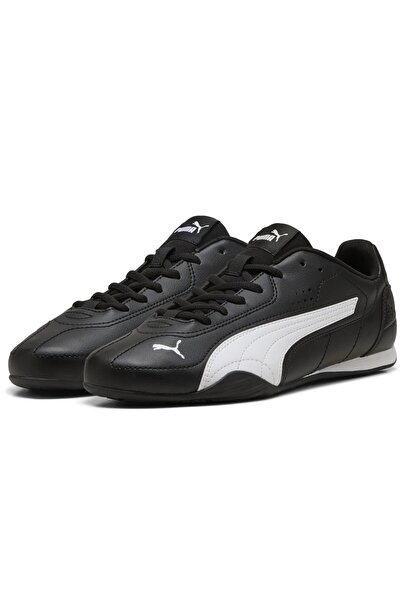 Puma Catch İnce Taban 402679 Unisex Spor Ayakkabı SİYAH-BEYAZ