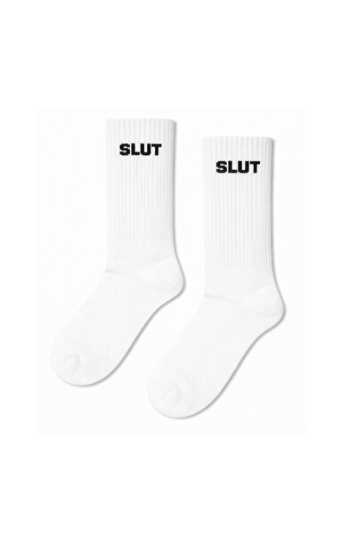 CARNAVAL SOCKS ΛΕΥΚΕΣ ΚΑΛΤΣΕΣ ΤΕΝΙΣ ΜΕ ΓΡΑΠΤΗ ΣΛΟΥΤ