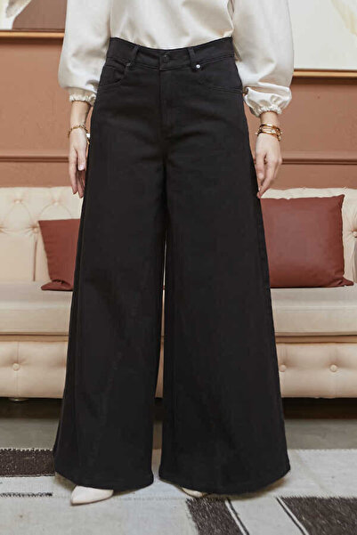 Neways 1162-Denim Pantolon Etek Siyah