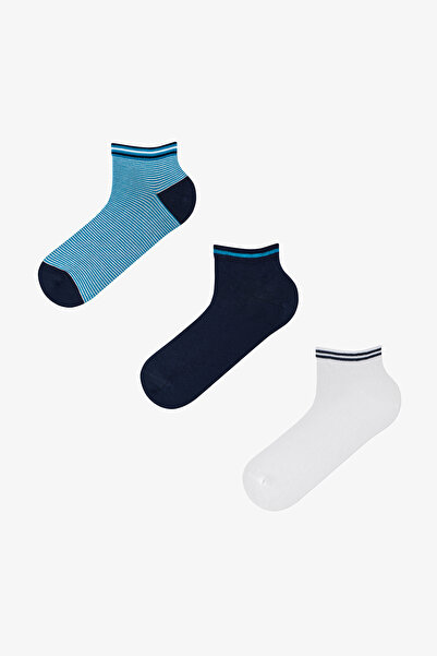 Penti Men's Colorful Cool Triple 3-Piece Booties Socks