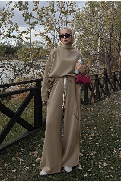 HEQA Contrast Piping Tracksuit Set Sage