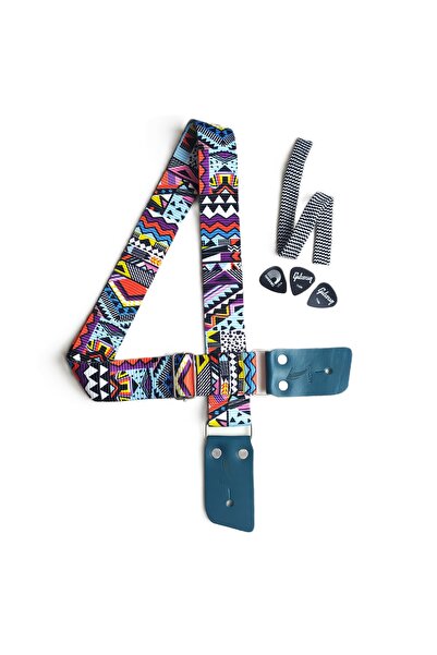 MEDUSA GİTAR ASKISI, GUITAR STRAP, GERÇEK DERİ UÇLU, ASKI İPİ ve PENA HEDİYEL...