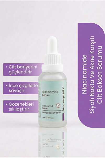Dermaqualis Niacinamide Siyah Nokta Ve Akne Karşıtı Cilt Bakım Serumu 30 ml